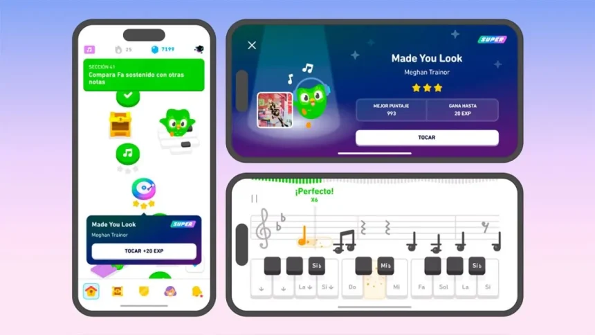 Sony Music ahora están disponibles en Duolingo, permitiendo a los estudiantes practicar sus habilidades de teoría musical