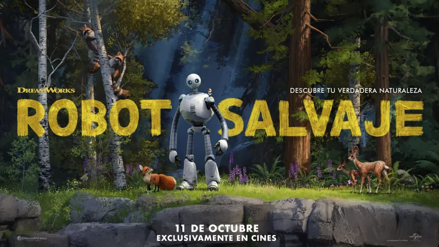 La emocionante aventura de Robot Salvaje en cines.