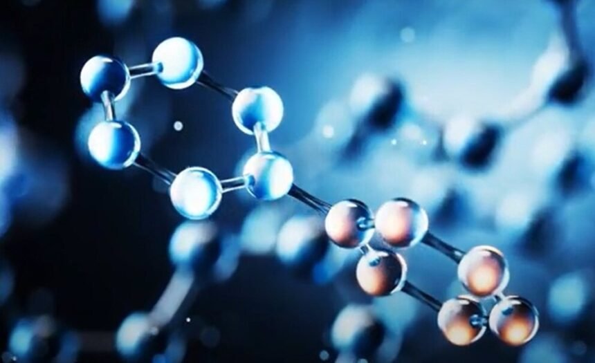 Representación digital de nuevas estructuras moleculares descubiertas mediante inteligencia artificial en procesos avanzados de diseño químico computacional.