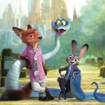 Judy Hopps y Nick Wilde en una escena de acción del tráiler de Zootopia 2, enfrentando una amenaza en las calles de la ciudad. trailer